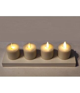 Rechargeable Flameless Led Tealights With Charging Base
