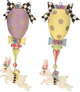 MARK ROBERTS Hanging Rabbit Finial