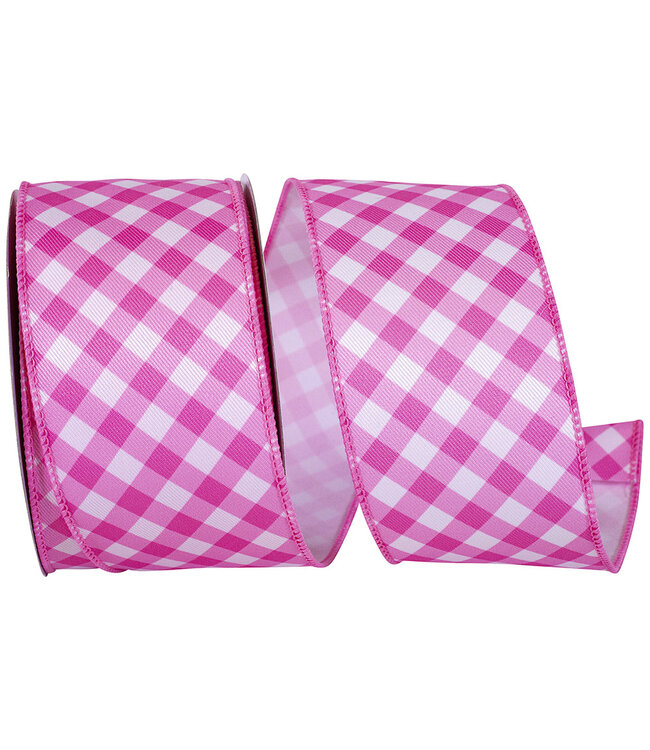 Gingham Diagonal Twill Wired Edge