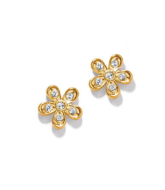 BRIGHTON Enchanting Flower Gold Post Earrings