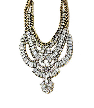 Chunky Antique Bohemian Statement Necklace Earring Set