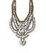 Chunky Antique Bohemian Statement Necklace Earring Set