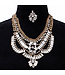 Chunky Antique Bohemian Statement Necklace Earring Set