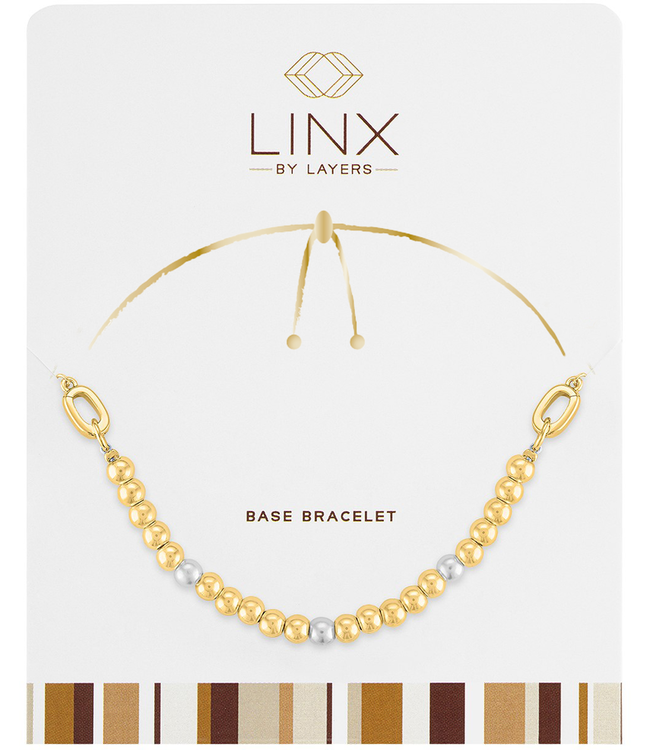 Gold Ball & Pearl Base Bracelet