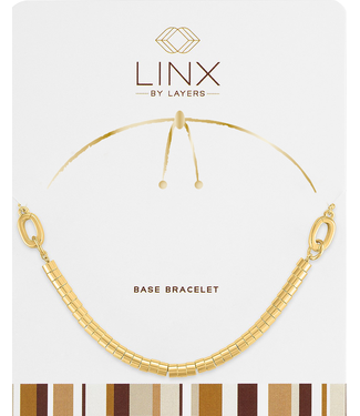 Gold Disc Bead LINX Base Bracelet