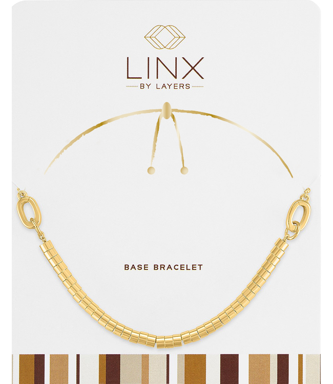 Gold Disc Bead LINX Base Bracelet