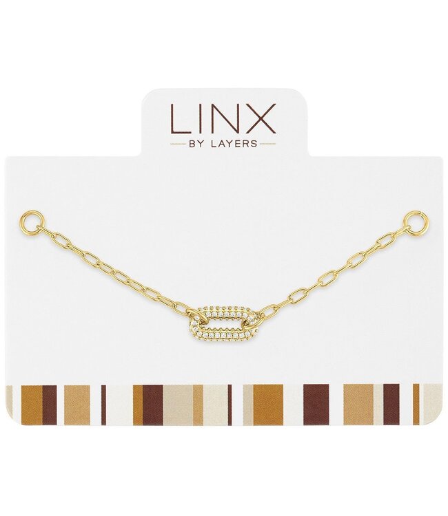 Gold CZ Link Paperclip LINX Add-on