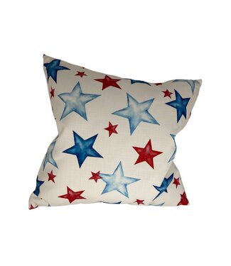 Watercolor USA Stars Pillow