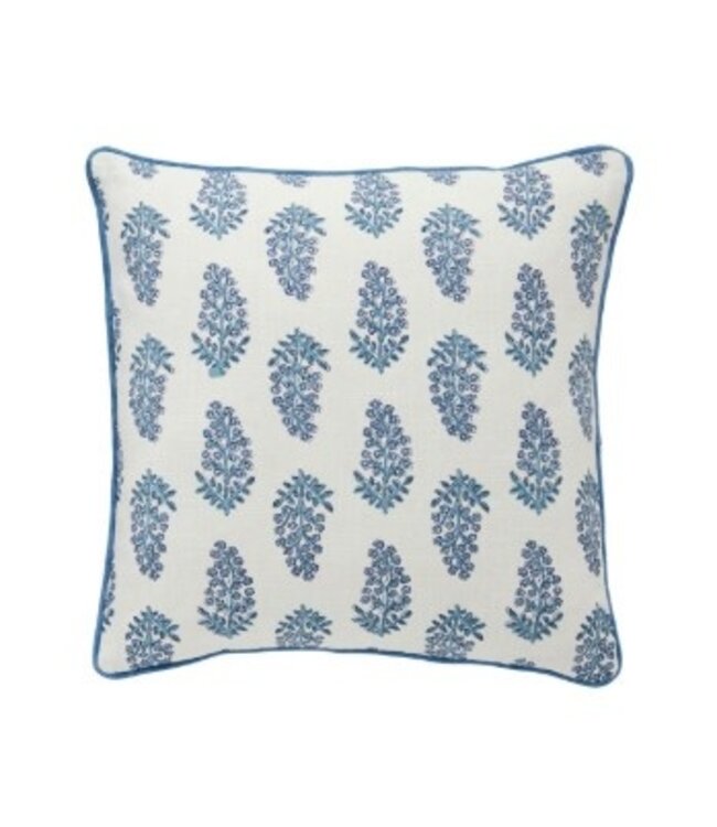 Blue Block Print Pillows