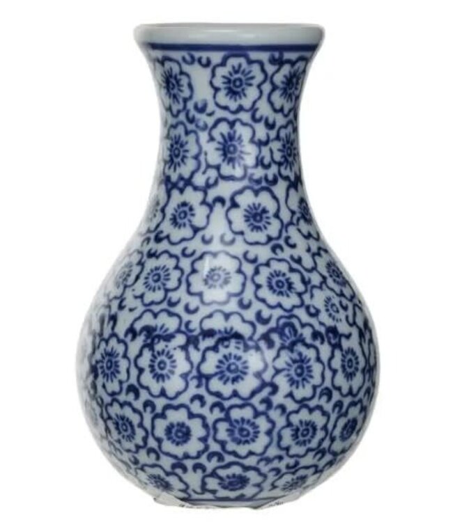 Hand-Stamped Stoneware Vase