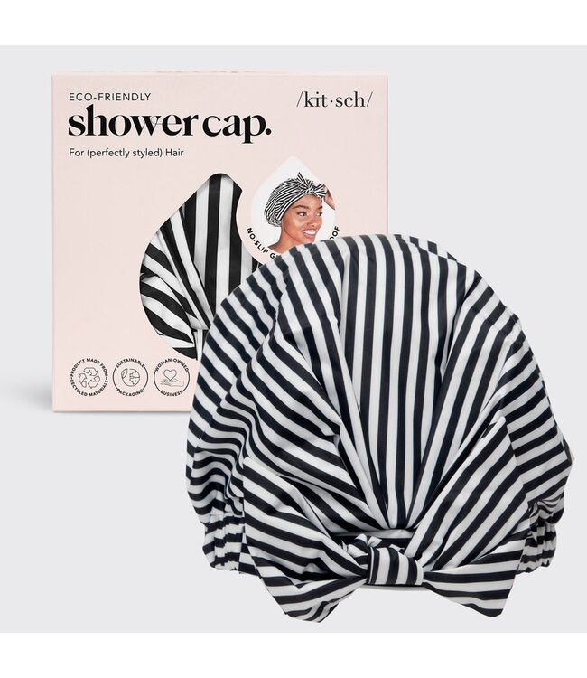 KITSCH Luxe Shower Cap - Stripes