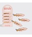 KITSCH Recycled Plastic Creaseless Clips 4pc Set - Cherry Print