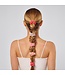 KITSCH Ruched Satin Scrunchies Set - Cherry Blossom