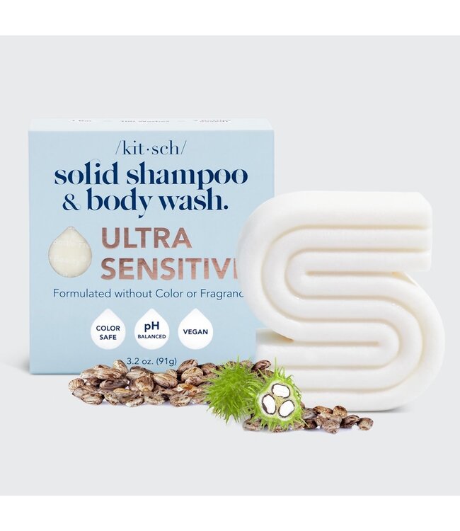 KITSCH Ultra Sensitive Shampoo & Body Wash Bar Fragrance-Free