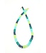 Adjustable Necklace Sophia Blue/Green Colorblock Multicolor