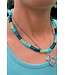 Adjustable Necklace Sophia Blue/Green Colorblock Multicolor