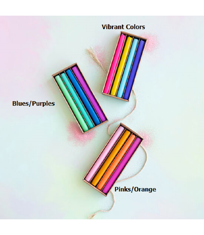 GLITTERVILLE 10" Rainbow Taper Candle