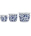 Ceramic Chinoiserie Planter Pot Blue & White - Sold Individually