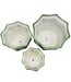 Ceramic Chinoiserie Planter Pot Green & White - Sold Individually