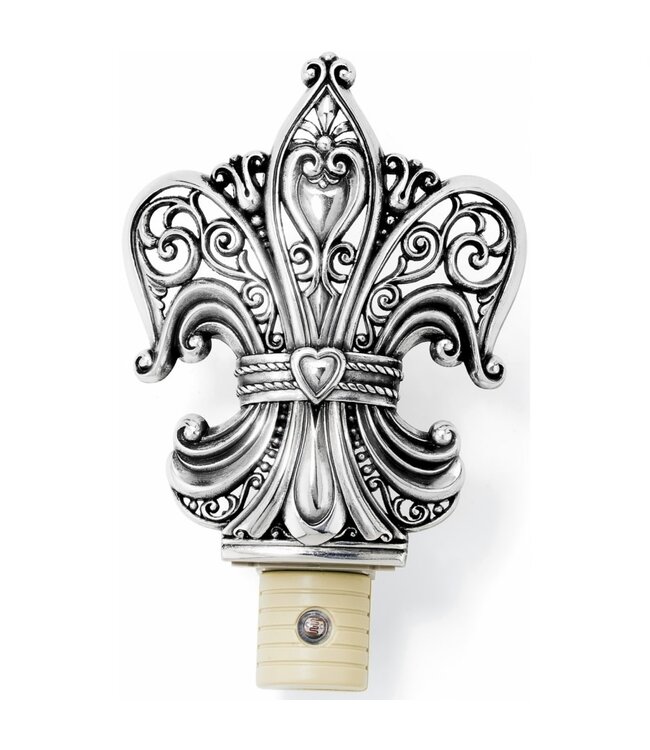 BRIGHTON Fleur De Lis Nightlight Silver
