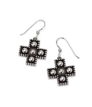 BRIGHTON Pretty Tough Small Cross Earrings