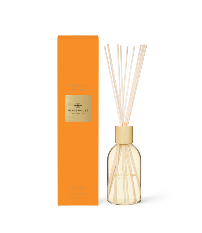 GLASSHOUSE FRAGRANCES 8.4 fl oz. Diffuser ST Barts Bronze