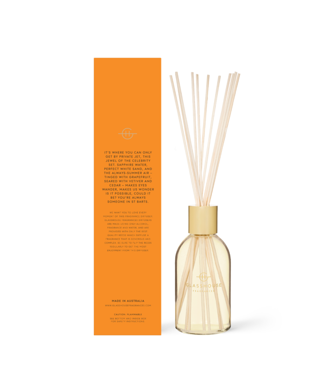 GLASSHOUSE FRAGRANCES 8.4 fl oz. Diffuser ST Barts Bronze