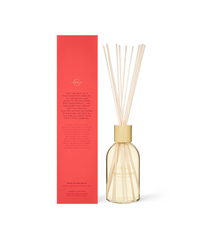 GLASSHOUSE FRAGRANCES 8.4 Fl. Oz One Night in Rio Diffuser
