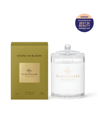 GLASSHOUSE FRAGRANCES 13.4 oz. Kyoto in Bloom Candle