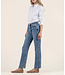 KUT FROM THE KLOTH Kelsey High Rise Ankle Wide Hem Side Btm Inset
