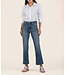 KUT FROM THE KLOTH Kelsey High Rise Ankle Flare- Wide Hem Side Inset