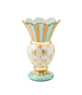 MACKENZIE CHILDS Parchment Check Great Vase