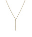 THEIA JEWELRY Linear Bar Short Necklace with Hand Set Micro Pave High Quality CZ
