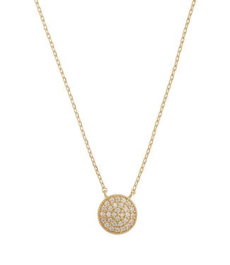 THEIA JEWELRY Flat Disc Short Necklace