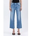 High Rise Crop Slim Wide Well Balanced Raw Hem Jeans
