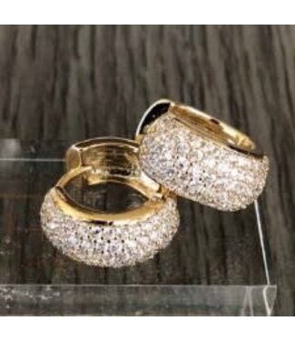 THEIA JEWELRY Five Row Medium Huggie Earrings