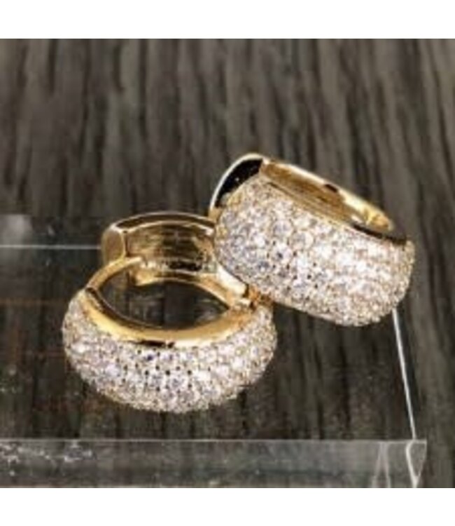 THEIA JEWELRY Five Row Medium Huggie Earrings