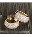 THEIA JEWELRY Five Row Medium Huggie Earrings