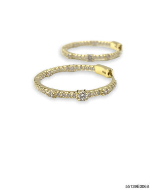 THEIA JEWELRY Lea Inside Out Hoop Earrings