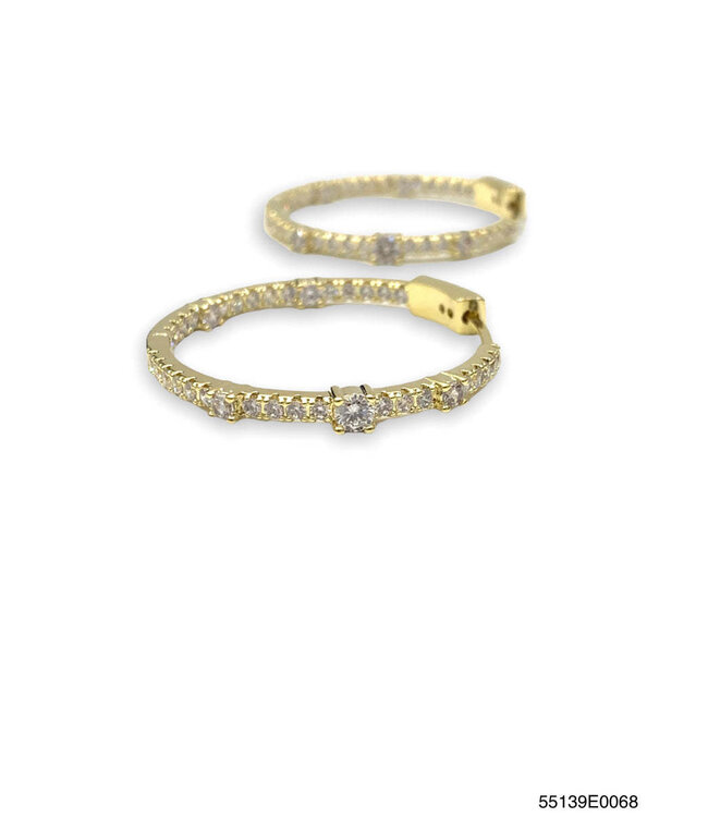 THEIA JEWELRY Lea Inside Out Hoop Earrings