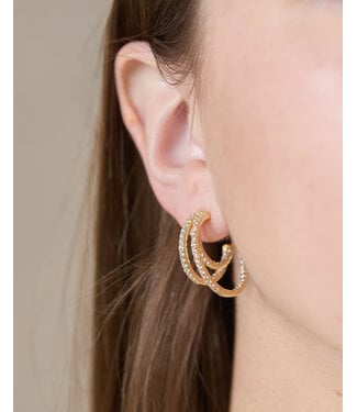 THEIA JEWELRY Maeve Triple Hoop Earrings