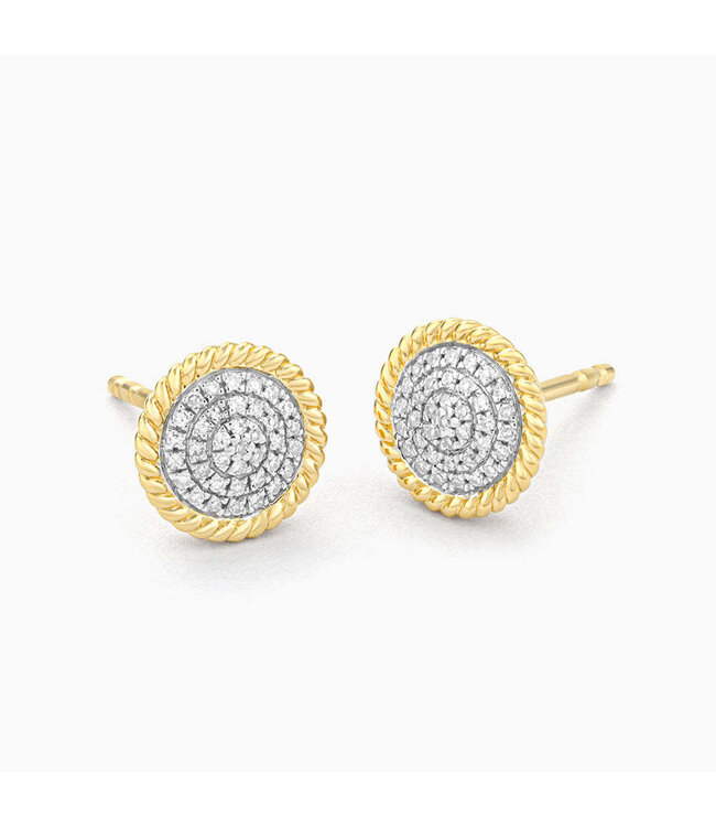 ELLA STEIN Circle Rope Stud Earrings