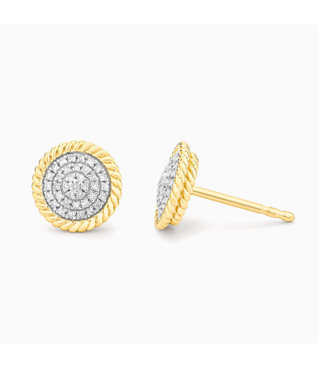 ELLA STEIN Circle Rope Stud Earrings