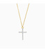 ELLA STEIN Believe Cross Pendant Necklace