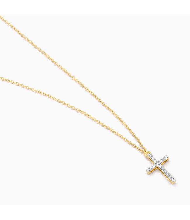 ELLA STEIN Believe Cross Pendant Necklace