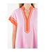 Addison Contrast Trim Short Sleeve Top