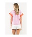 Addison Contrast Trim Short Sleeve Top