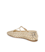 DOLCE VITA Rains Metallic Woven T-Strap Ballet Flats