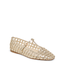 DOLCE VITA Rains Metallic Woven T-Strap Ballet Flats