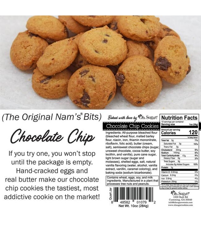 Rainbow Dot Chocolate Chip Cookie Pint Jar